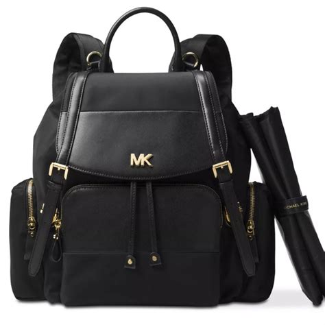 michael kors mott large nylon diaper backpack|michael michael kors mott large flap diaper bag backpack.